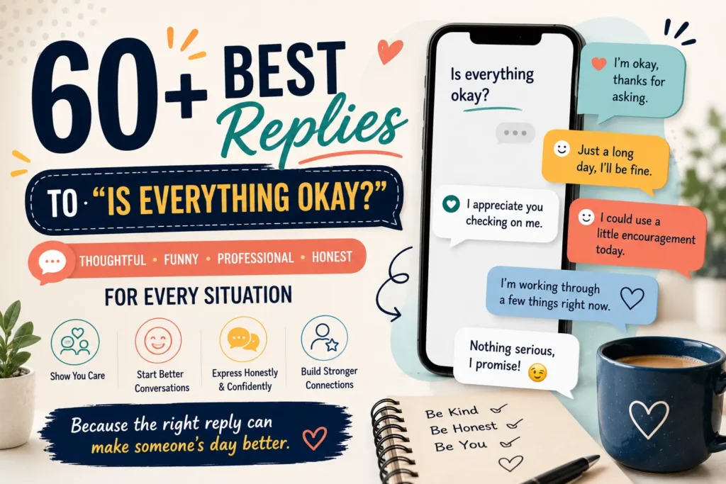 best replies to is everything okay
