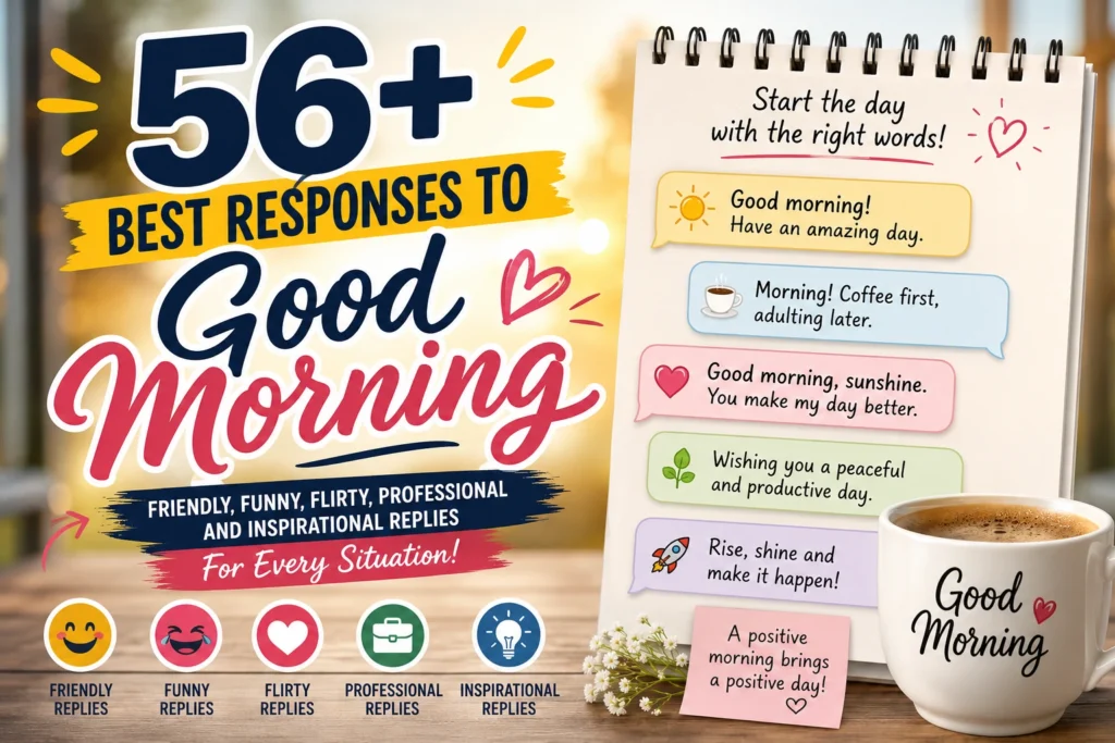 best responses to good morning