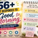 best responses to good morning