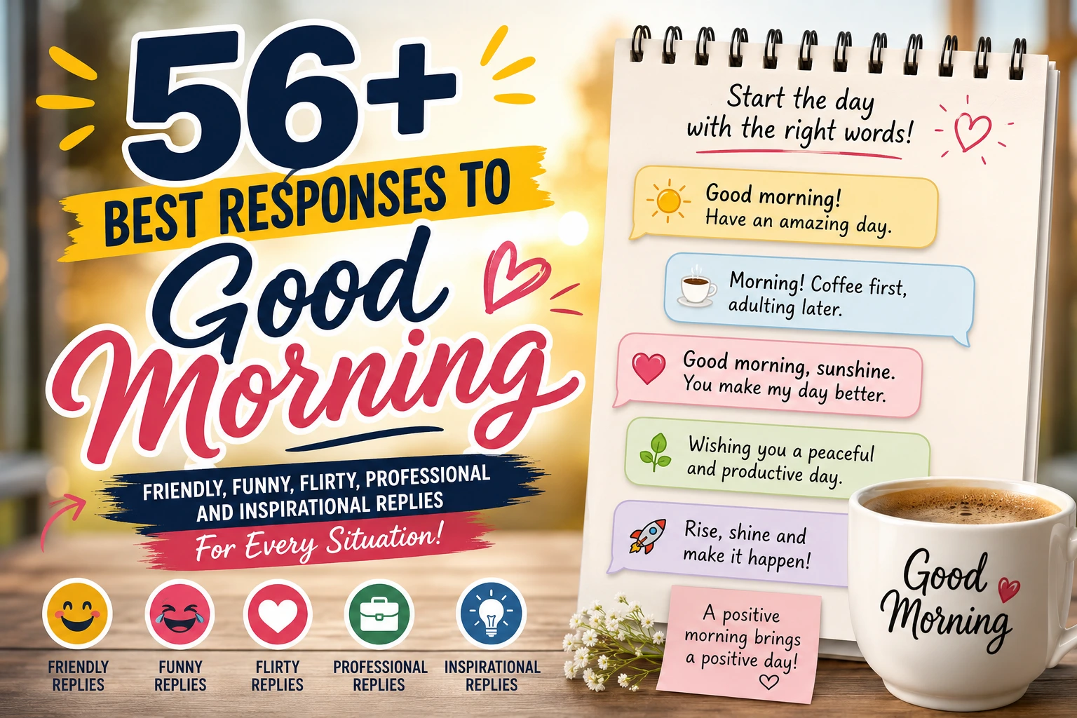 best responses to good morning