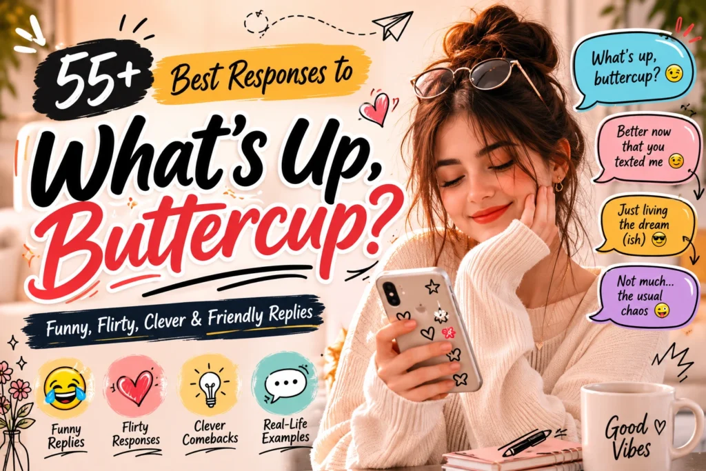 best responses to whats up buttercup