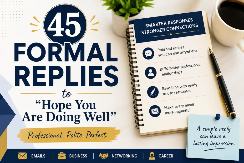 formal replies to hope you are doing well
