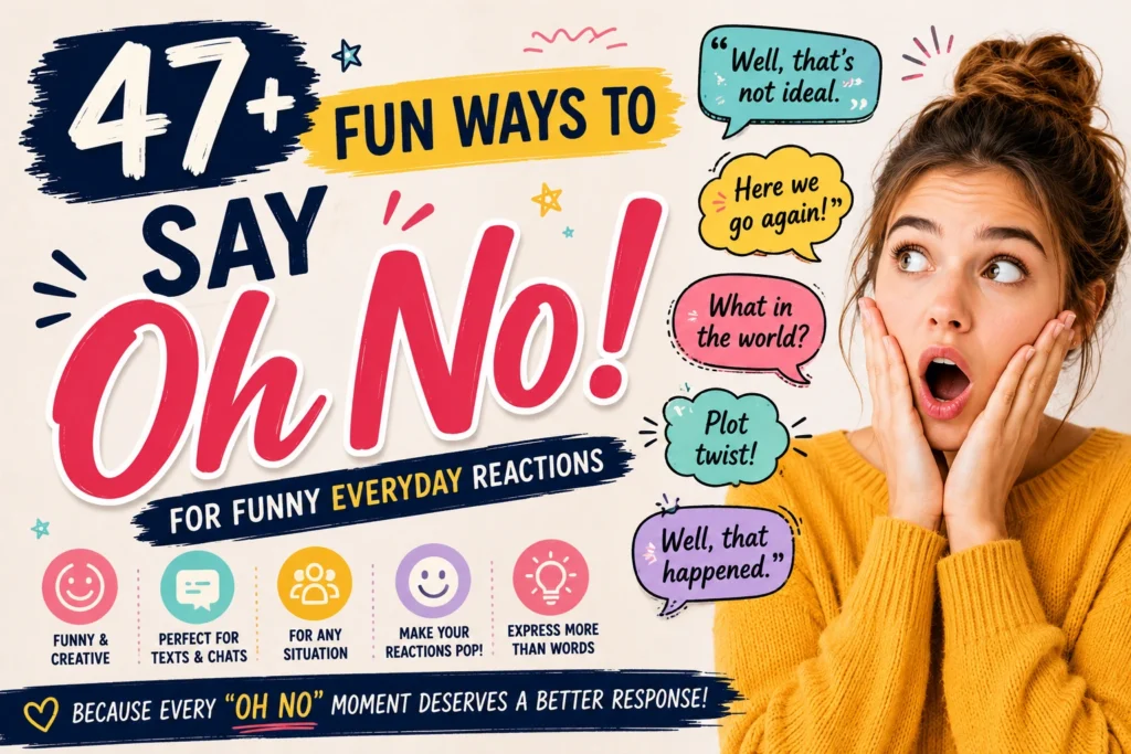 fun ways to say oh no