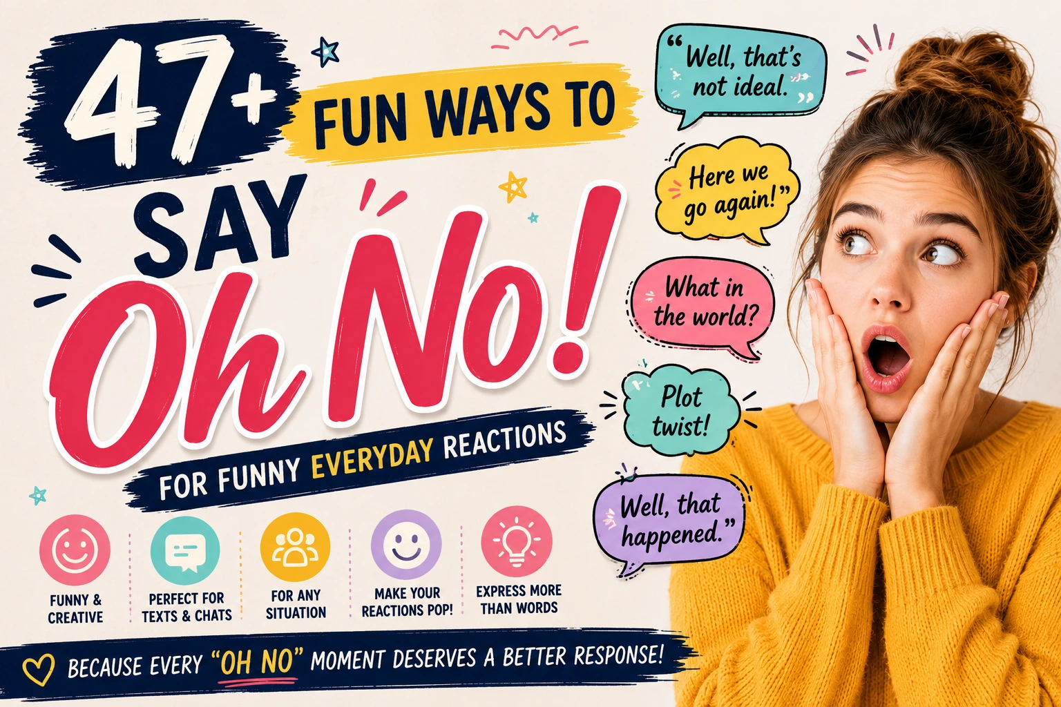 fun ways to say oh no