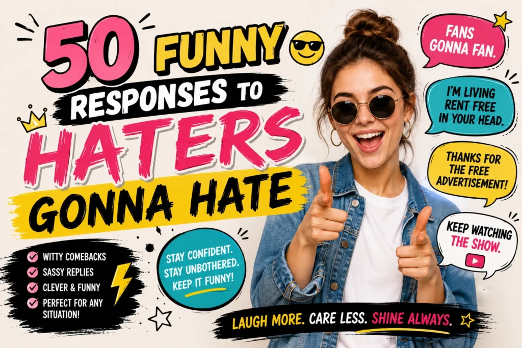 funny responses to haters gonna hate