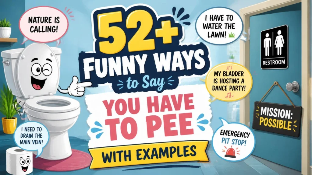 funny ways to say you have to pee