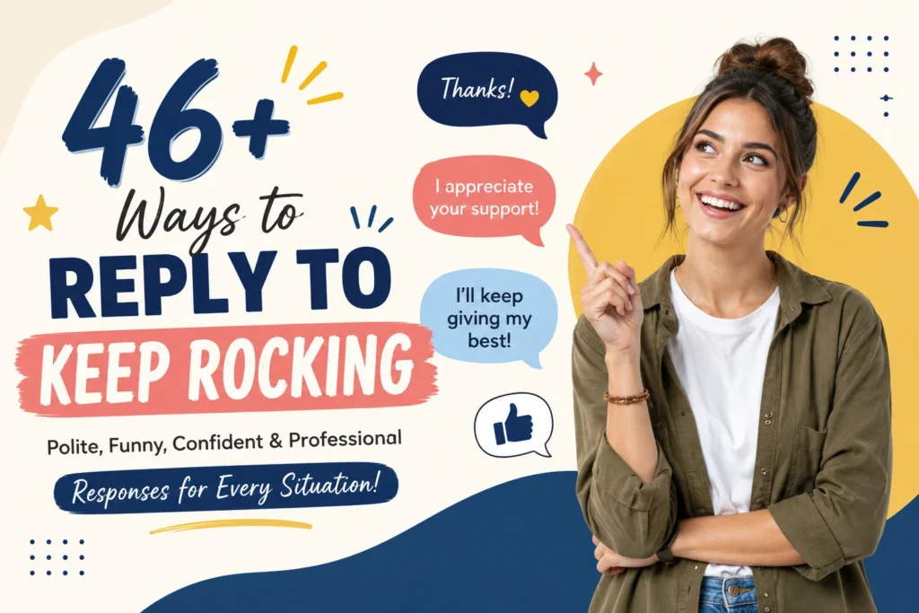 how to reply to keep rocking