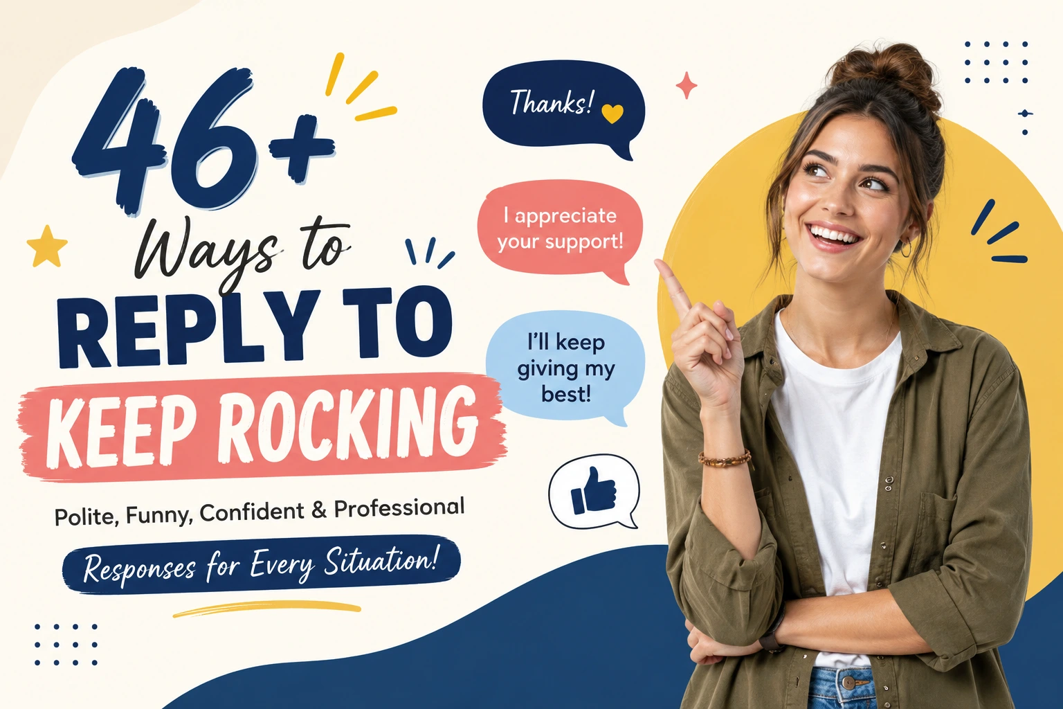 how to reply to keep rocking