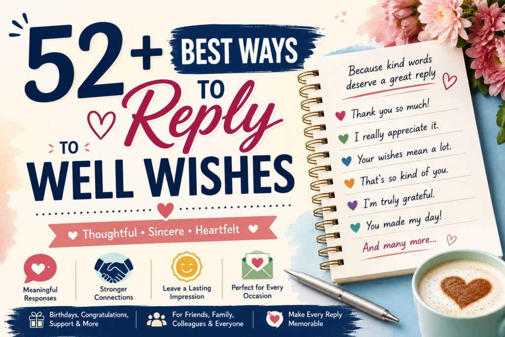 how to reply to well wishes