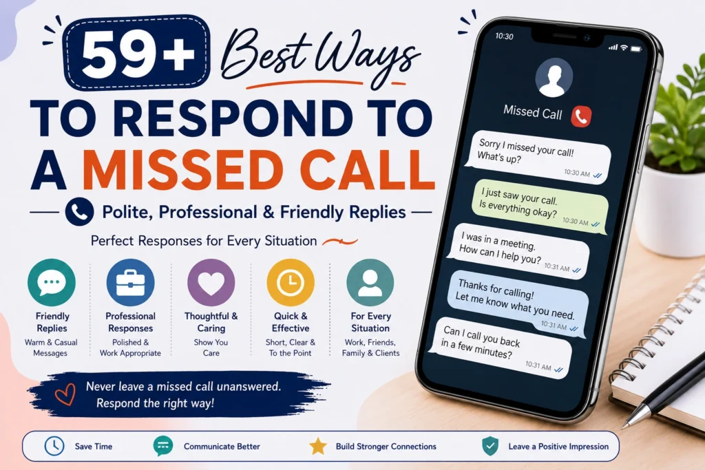 how to respond to a missed call