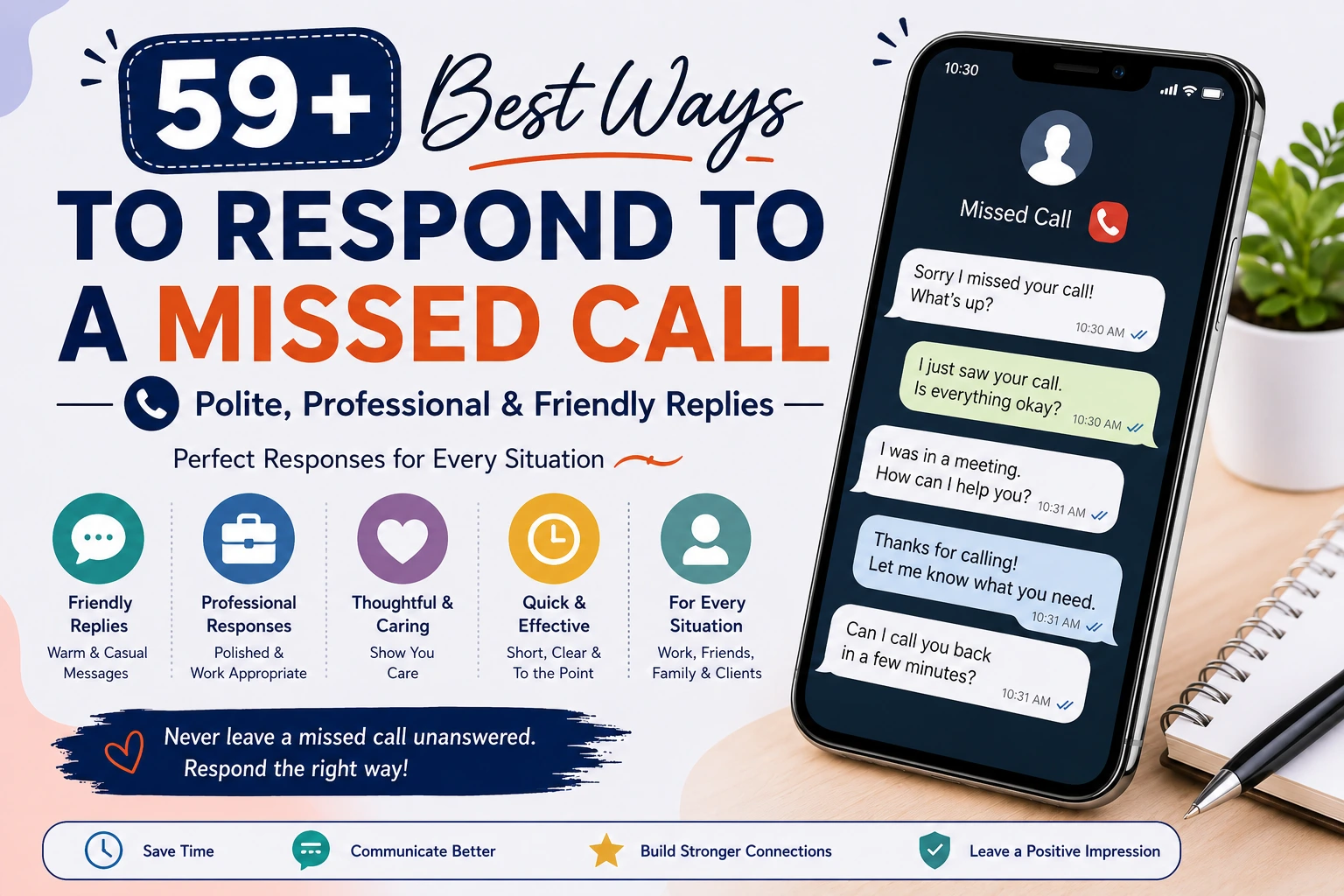 how to respond to a missed call