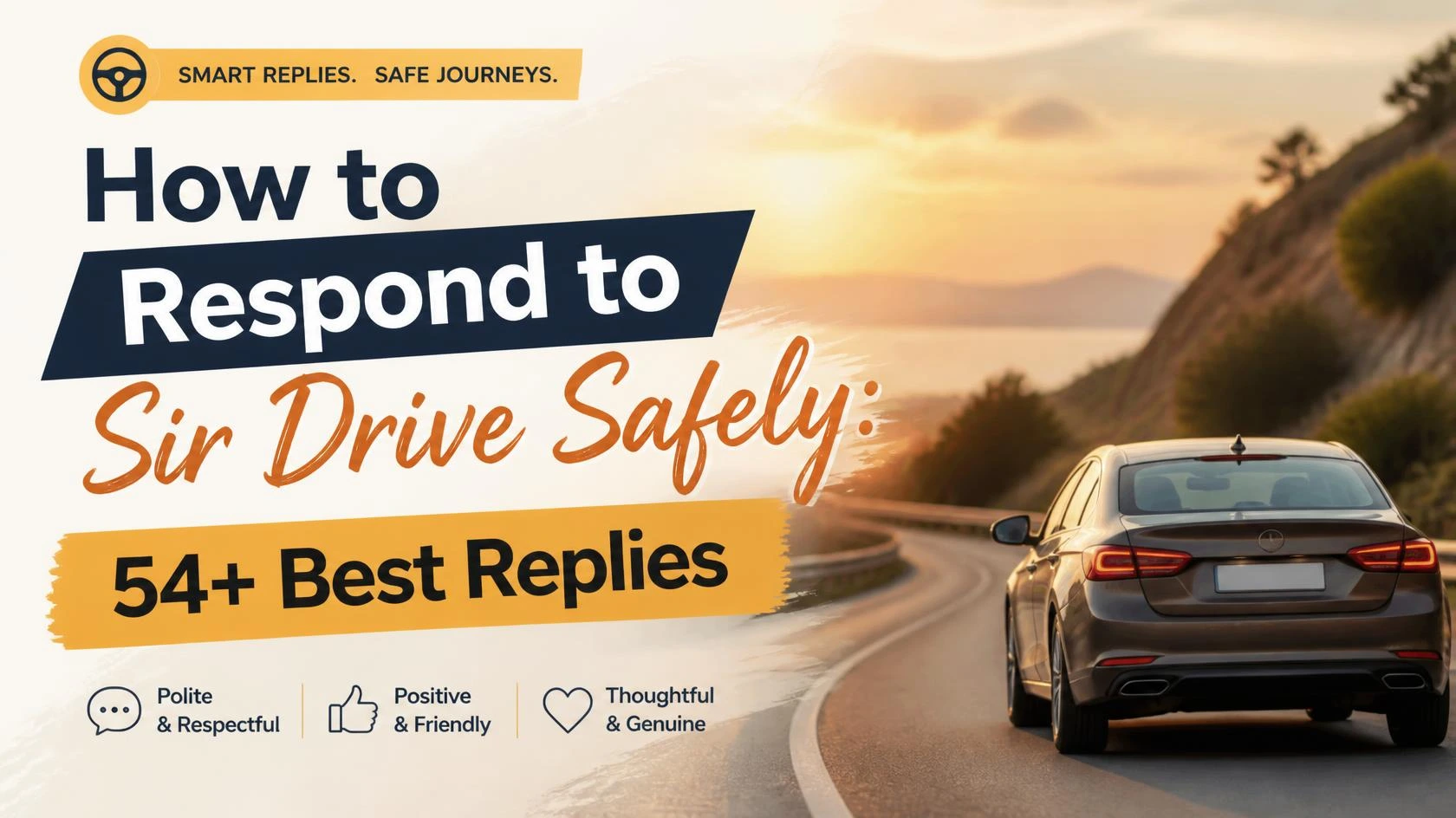 how to respond to drive safely