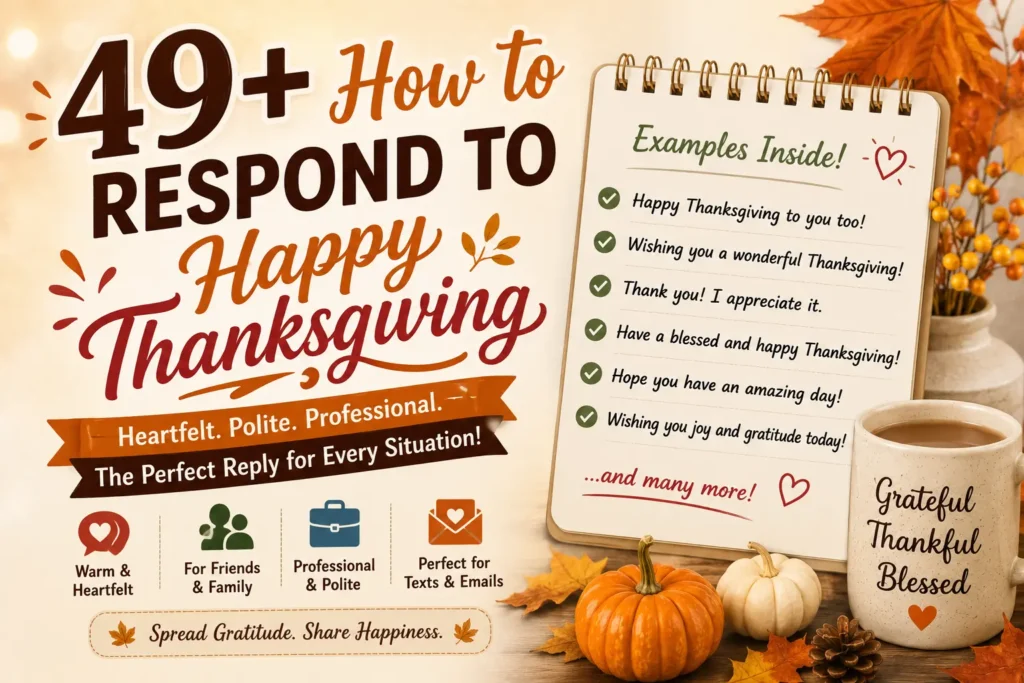 how to respond to happy thanksgiving