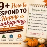 how to respond to happy thanksgiving
