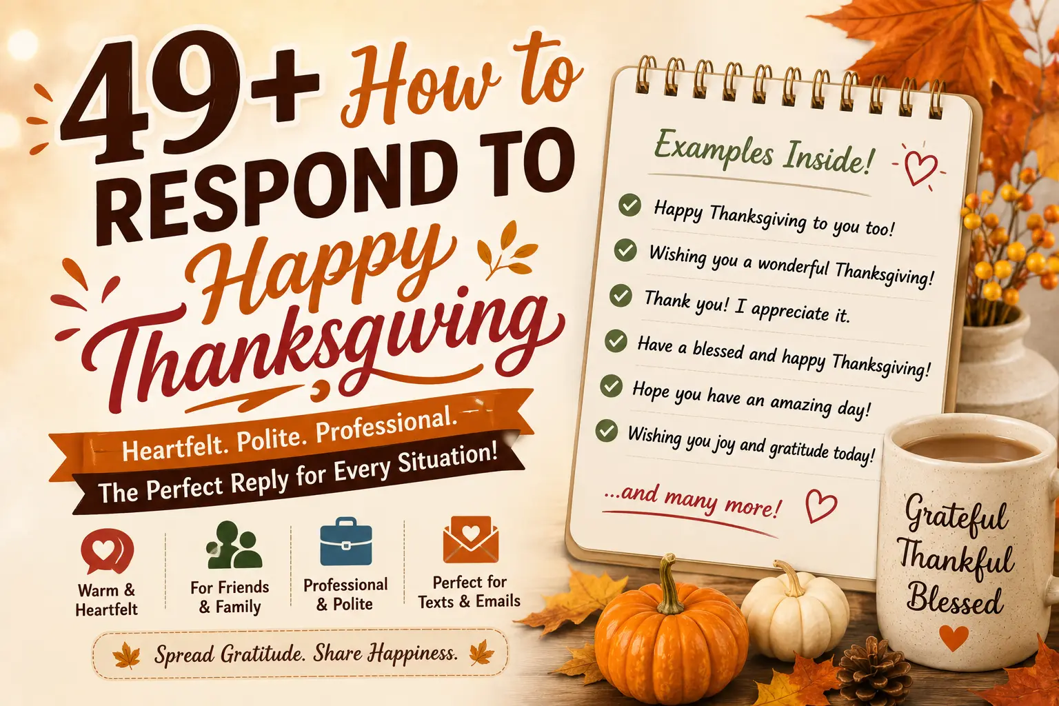how to respond to happy thanksgiving