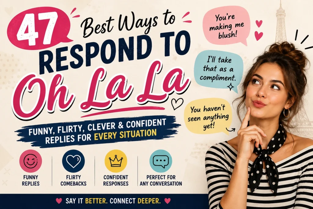 how to respond to oh la la