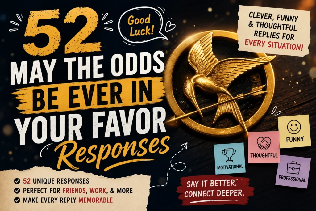 may the odds be ever in your favor responses