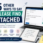 other ways to say please find attached