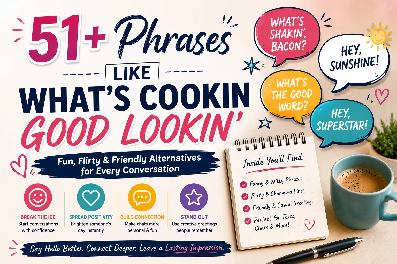 phrases like whats cookin good lookin