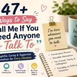 ways to say call me if you need anyone to talk to