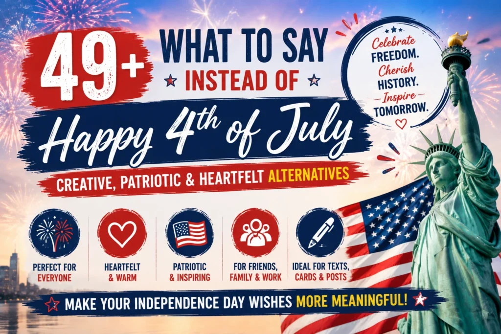 what to say instead of happy 4th of july