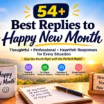 best replies to happy new month