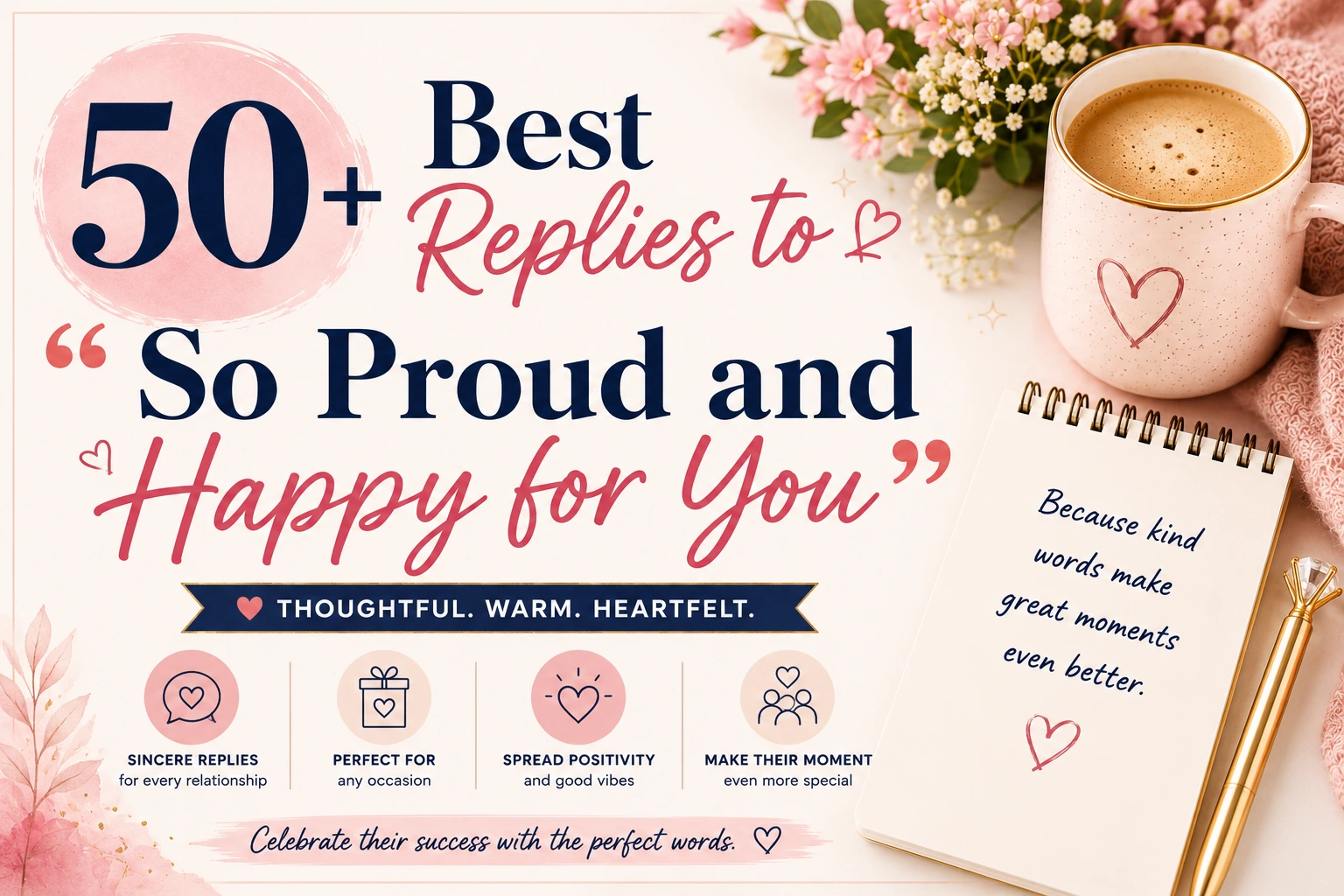best replies to so proud and happy for you