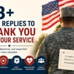 best replies to thank you for your service