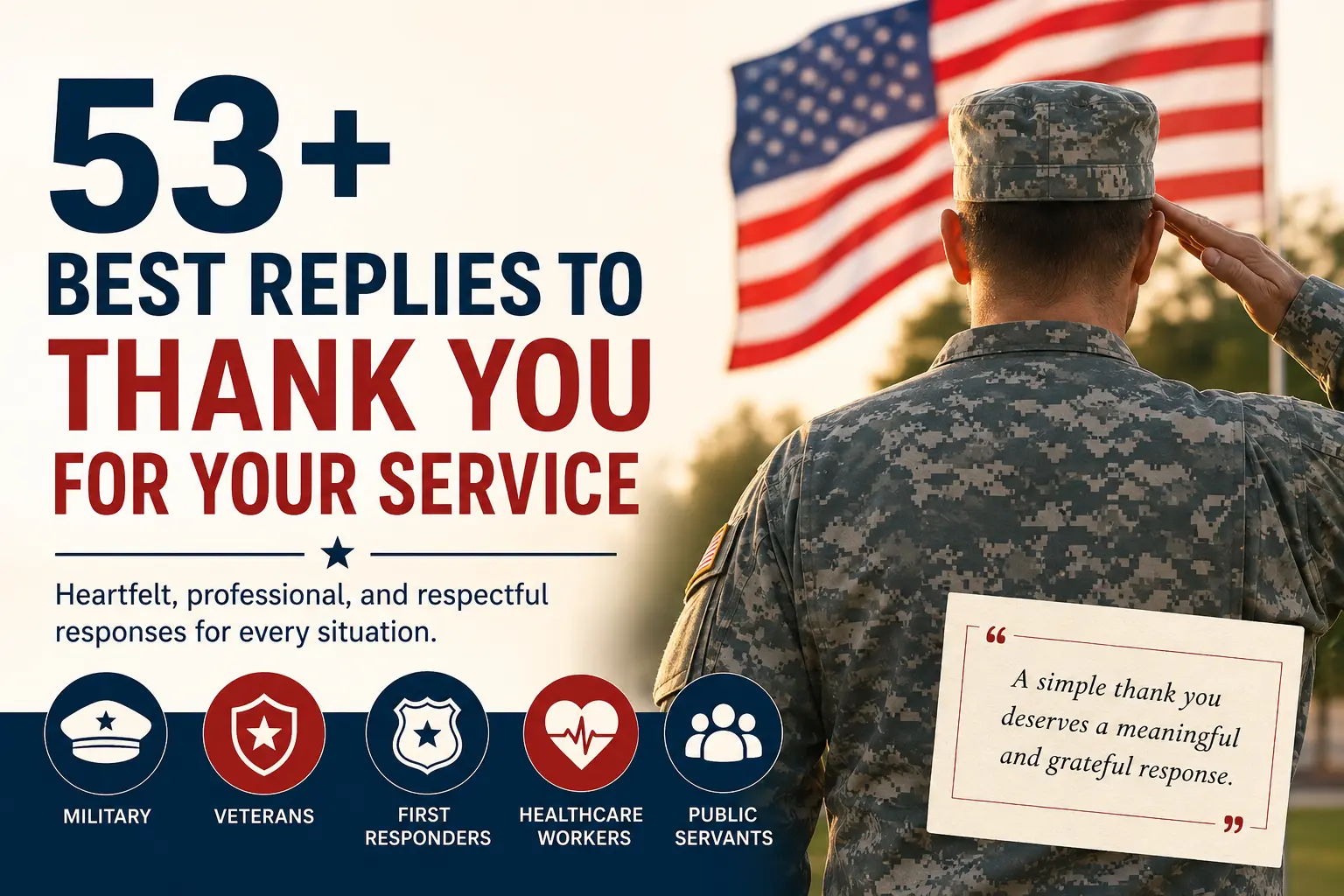 best replies to thank you for your service