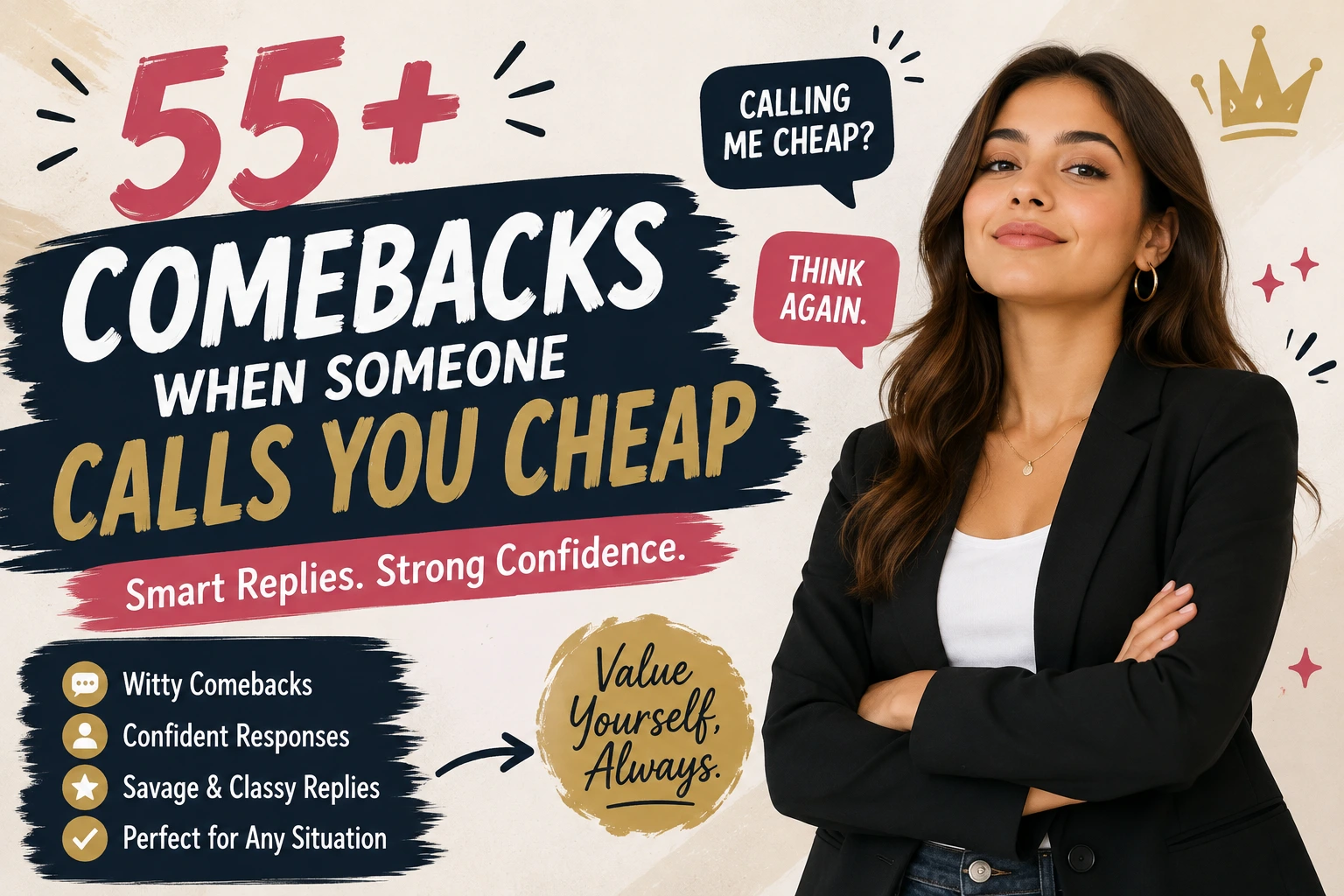 comebacks when someone calls you cheap