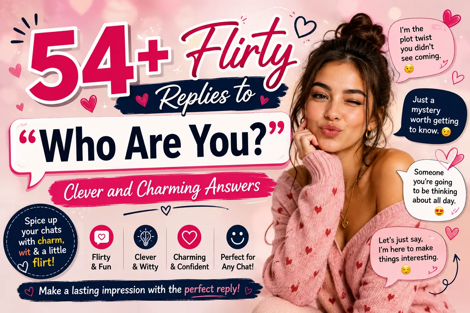 flirty replies to who are you
