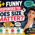 funny responses to does size matter