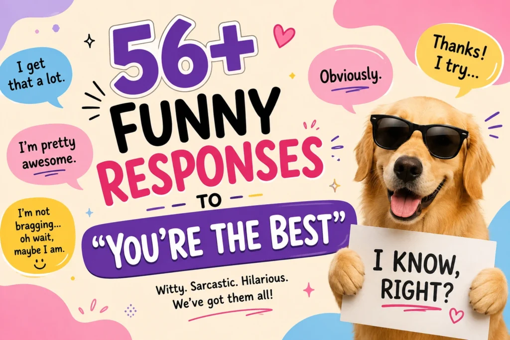 funny responses to youre the best