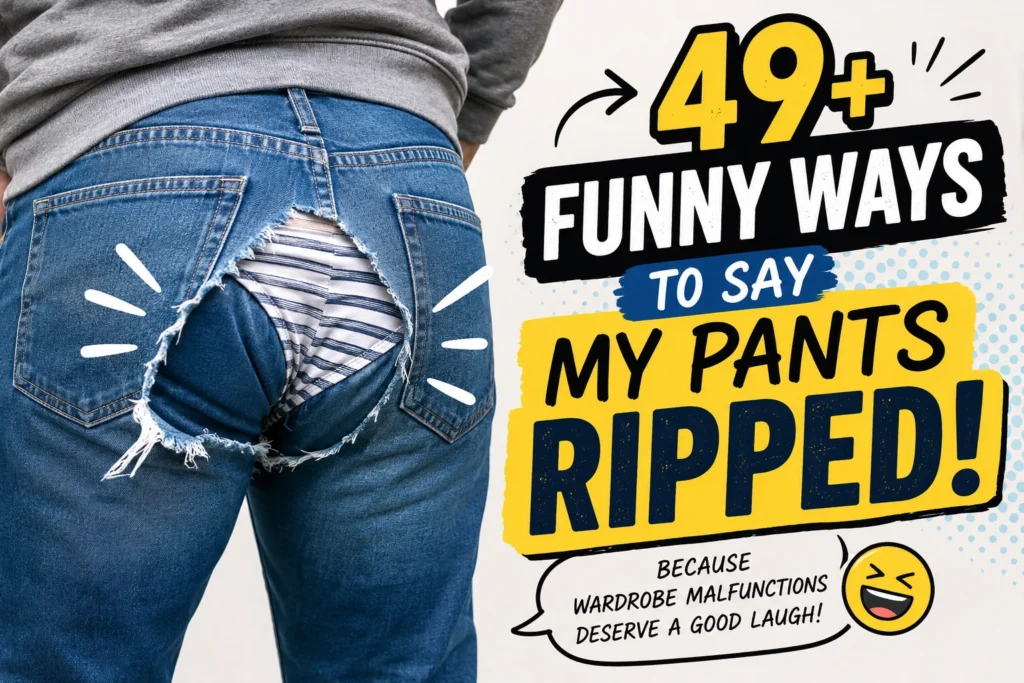 funny ways to say my pants ripped