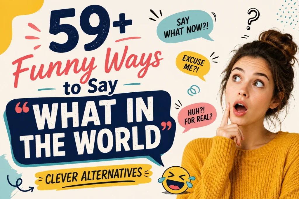 funny ways to say what in the world