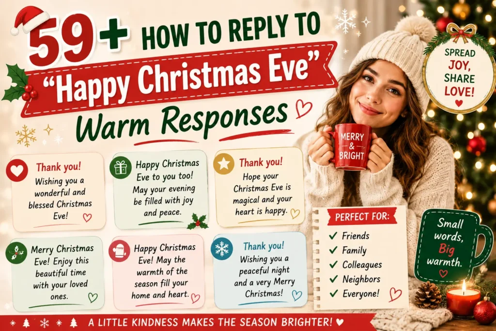 how to reply to happy christmas eve