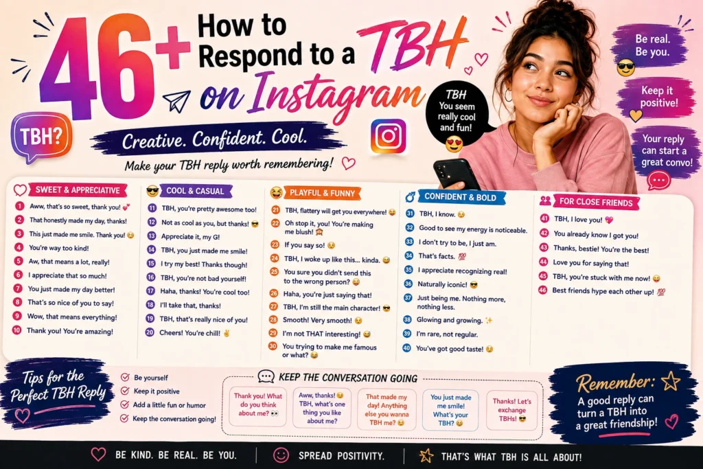 how to respond to a tbh on instagram
