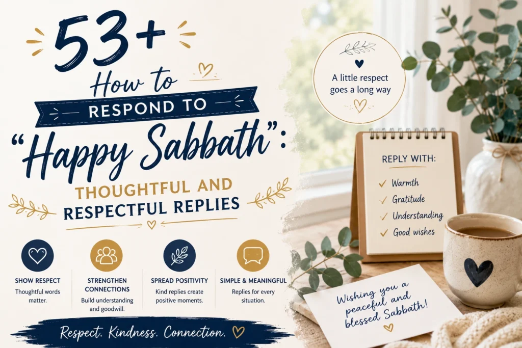 how to respond to happy sabbath