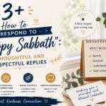 how to respond to happy sabbath