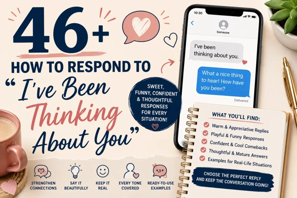 how to respond to ive been thinking about you
