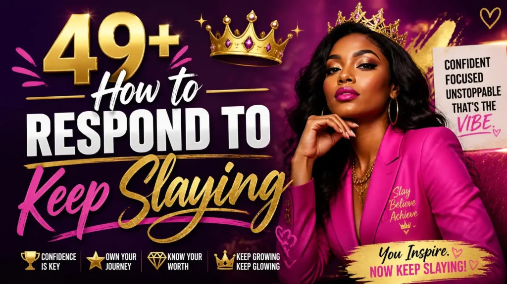 how to respond to keep slaying