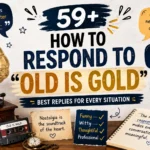 how to respond to old is gold