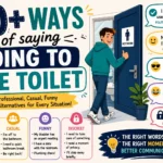 ways of saying going to the toilet