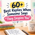 best replies when someone says you inspire them