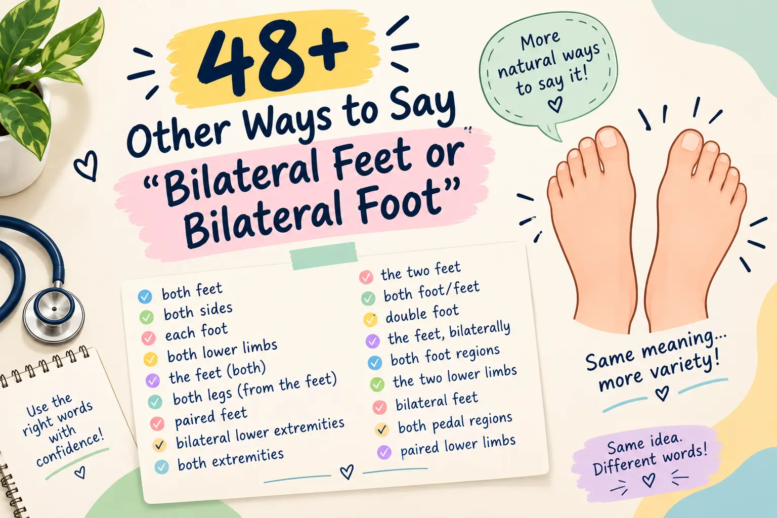 bilateral feet or bilateral foot which is better