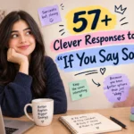 clever responses to if you say so