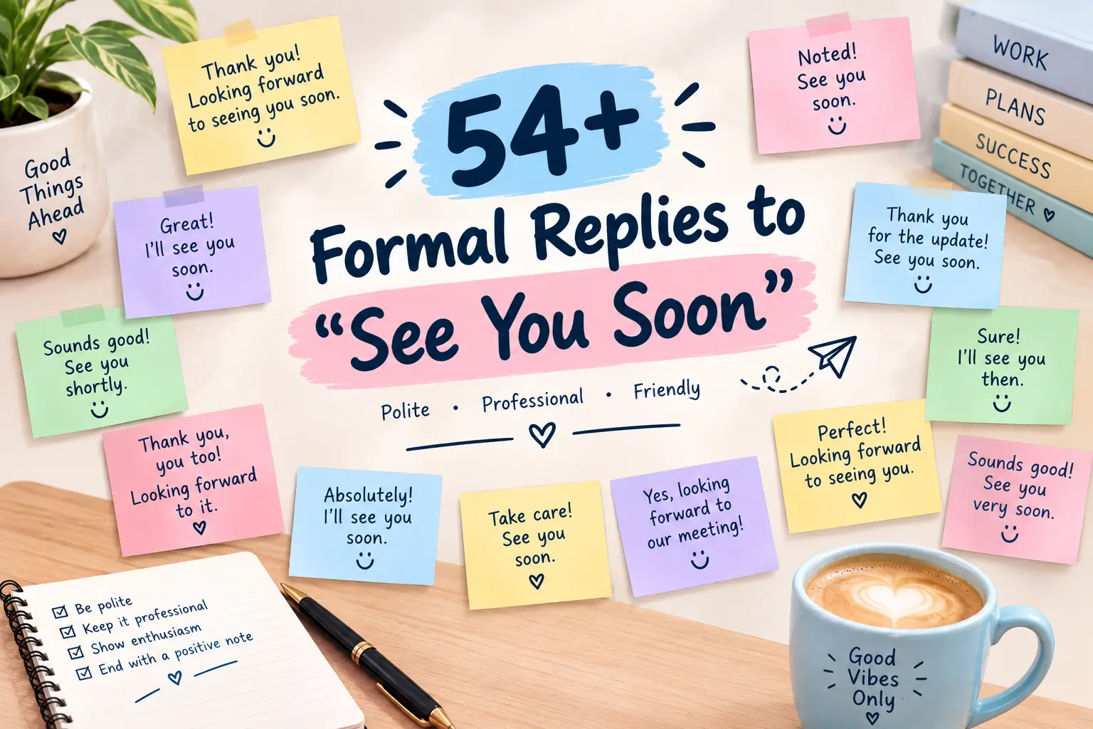 formal replies to see you soon