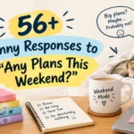 funny responses to any plans this weekend