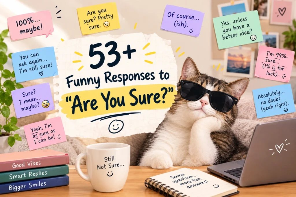 funny responses to are you sure