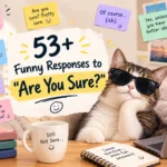 funny responses to are you sure